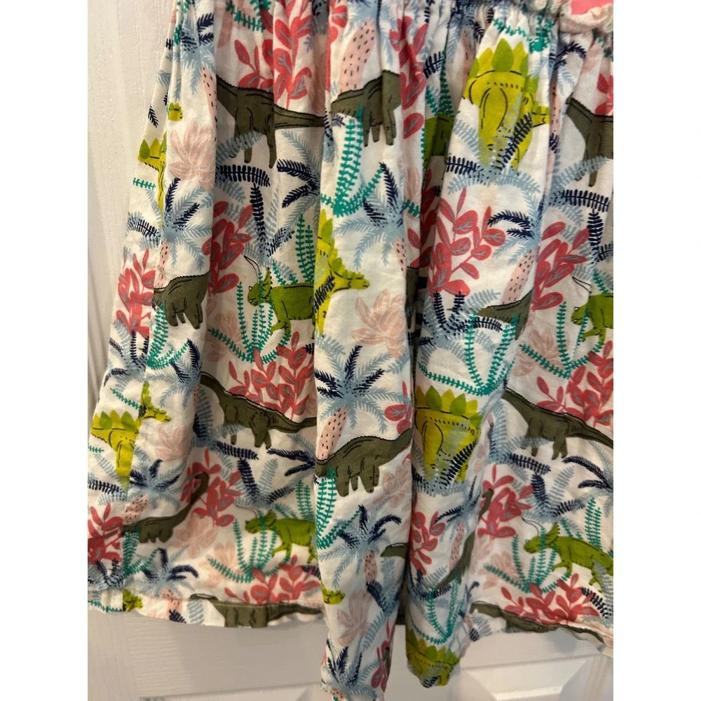 Tucker + Tate Dress Pink Dinosaur Print Drop Waist Short‎ Sleeve Girls 6 bin A